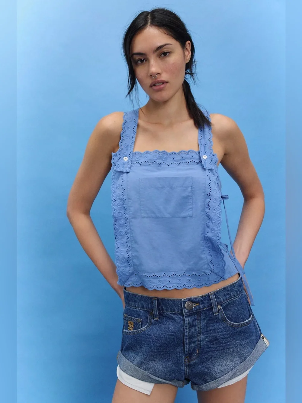 NWT! FP Free People Carina Apron Tank Sz Small